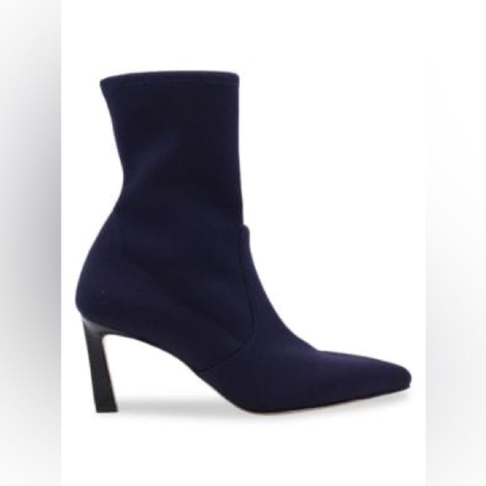 Stuart Weitzman Rapture Pointed Toe Boot Navy size 7.5